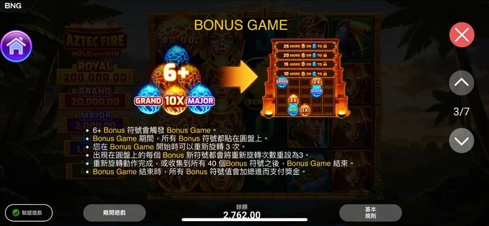 《烈焰阿兹特克》BNG老虎機紅利符號
